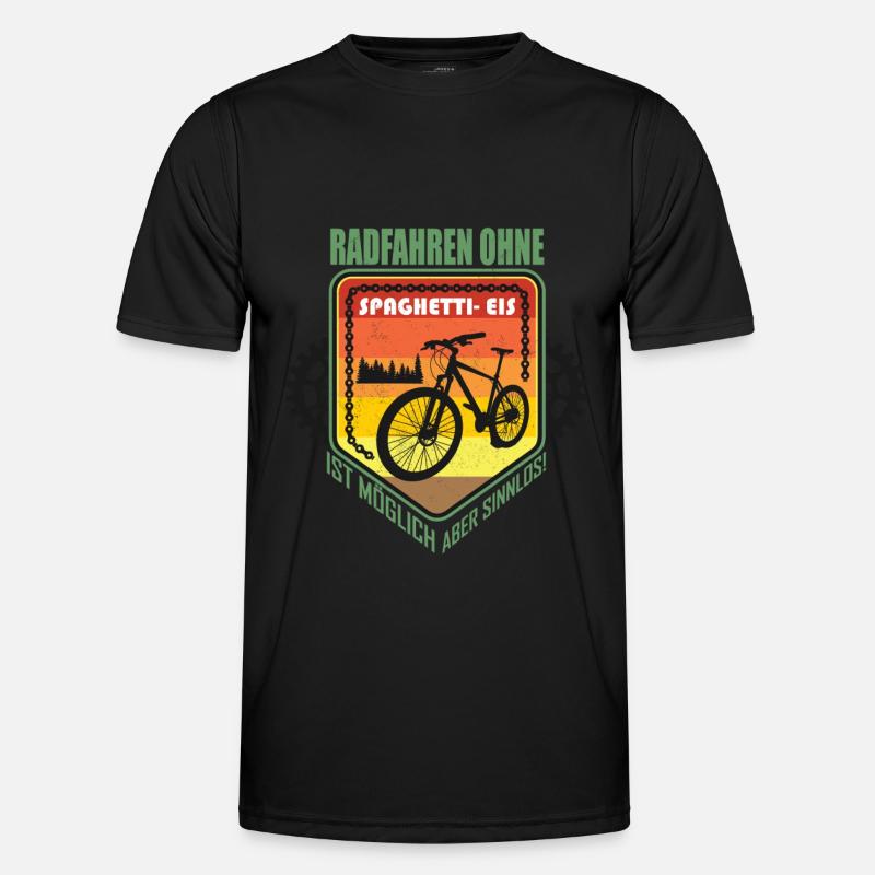RADFAHREN OHNE SPAGHETTI-EIS IST MÖGLICH Männer Funktions-T-Shirt