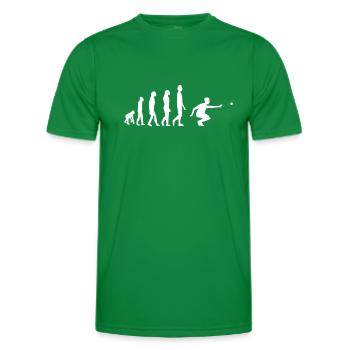 Boule De Pétanque Évolution Pétanque - T-shirt sport Homme - vert - Devant - AI Model Male 178 dark (178cm)