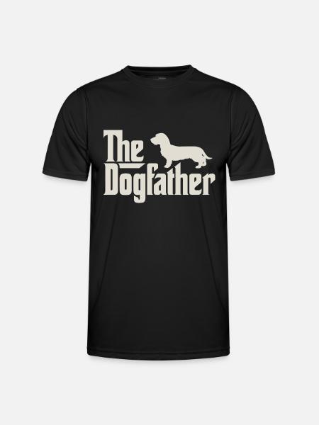 Dogfather - Gravhund, ruhåret gravhund, gravhund - Funktionsshirt til herrer - sort