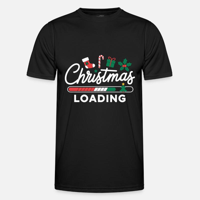 Christmas Loading Loading Bar Christmas - Men's Functional T-Shirt - black