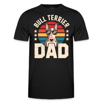 Bull Terrier Saying Funny Bull Terrier Gift - Men's Functional T-Shirt - black - Front - AI Model Male 178 dark (178cm)