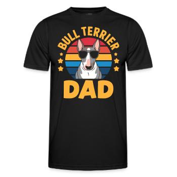 Bull Terrier Saying Funny Bull Terrier Gift - Men's Functional T-Shirt - black - Front - AI Model Male 178 dark (178cm)