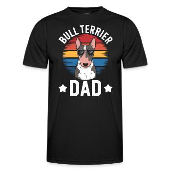 Bull Terrier Saying Funny Bull Terrier Gift - Men's Functional T-Shirt - black - Front - AI Model Male 178 dark (178cm)