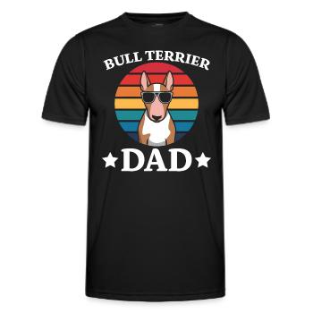 Bull Terrier Saying Funny Bull Terrier Gift - Men's Functional T-Shirt - black - Front - AI Model Male 178 dark (178cm)