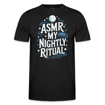 ASMR Saying Triggers Tingles Funny ASMR Gift - Men's Functional T-Shirt - black - Front - AI Model Male 178 dark (178cm)