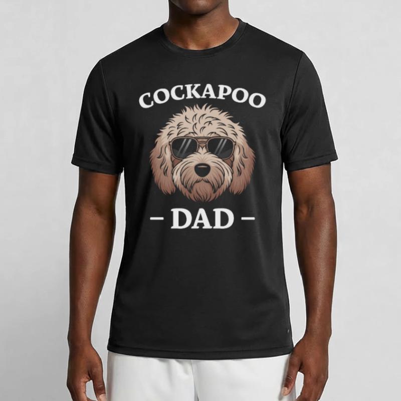 Cockapoo Saying Dad Funny Cockapoo Gift Men's Functional T-Shirt