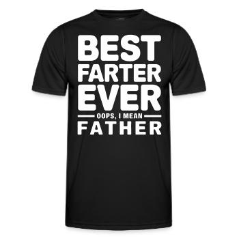 Pet Dire Péter Papa Chiots Drôle Pet Cadeau - T-shirt sport Homme - noir - Devant - AI Model Male 178 dark (178cm)