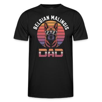 Belgian Shepherd Saying Malinois Gift - Men's Functional T-Shirt - black - Front - AI Model Male 178 dark (178cm)