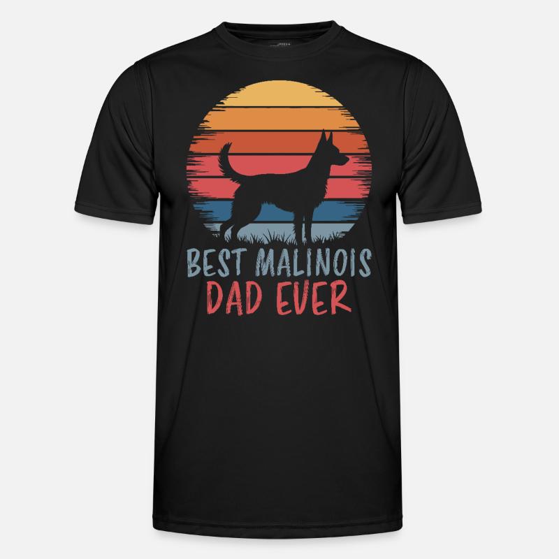 Belgian Shepherd Saying Malinois Gift - Men's Functional T-Shirt - black