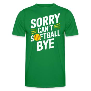 Softball Joueur de softball Drôle de cadeau de softball - T-shirt sport Homme - vert - Devant - AI Model Male 178 dark (178cm)