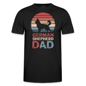 German Shepherd Saying German Shepherd Gift - Men's Functional T-Shirt - black - Front - AI Model Male 178 dark (178cm)