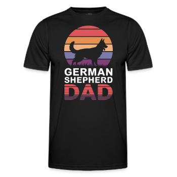 German Shepherd Saying German Shepherd Gift - Men's Functional T-Shirt - black - Front - AI Model Male 178 dark (178cm)