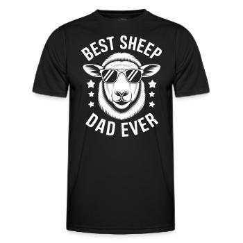 Schaf Spruch Hausschaf Lustiges Schafe Geschenk - Männer Funktions-T-Shirt - Schwarz - Vorne - AI Model Male 178 dark (178cm)
