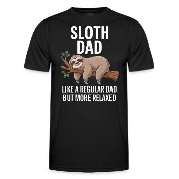 Sloth Saying, Sloths, Funny, Sloth Gift - Men's Functional T-Shirt - black - Front - AI Model Male 178 dark (178cm)