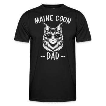 Maine Coon Saying Funny Maine Coon Gift - Men's Functional T-Shirt - black - Front - AI Model Male 178 dark (178cm)