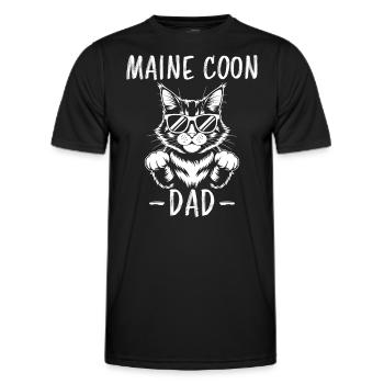 Maine Coon Saying Funny Maine Coon Gift - Men's Functional T-Shirt - black - Front - AI Model Male 178 dark (178cm)