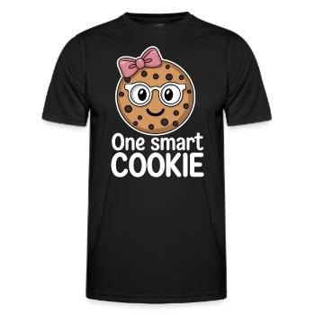 Cookies Saying Chocolate Cookies Funny Cookie Gift - Men's Functional T-Shirt - black - Front - AI Model Male 178 dark (178cm)