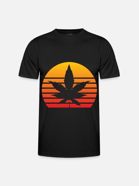 Weed Cannabis - Men's Functional T-Shirt - black