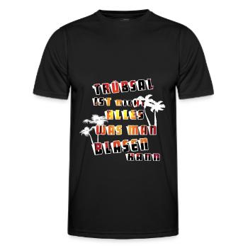Witziger Spruch - Männer Funktions-T-Shirt - Schwarz - Vorne - AI Model Male 178 dark (178cm)