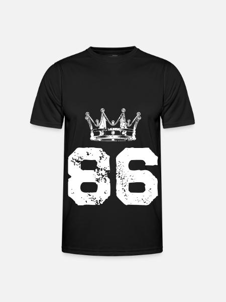 86 Number crown - Men's Functional T-Shirt - black