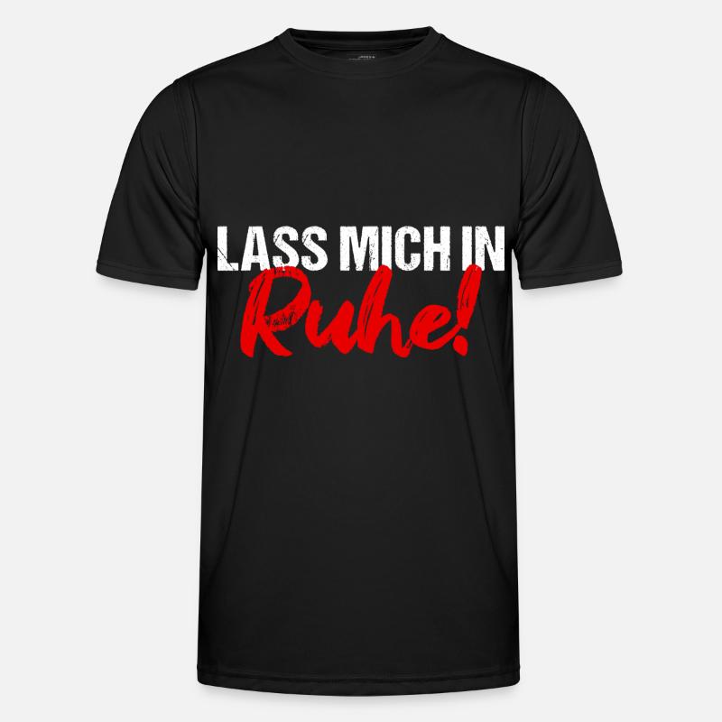 Lass mich in Ruhe! - Männer Funktions-T-Shirt - Schwarz