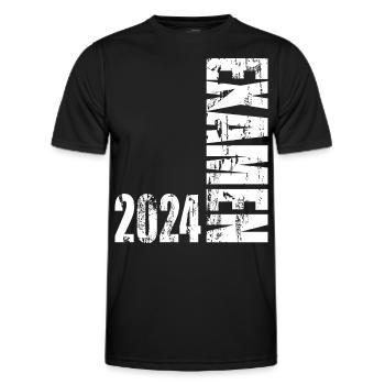 Examen 2024 - Männer Funktions-T-Shirt - Schwarz - Vorne - AI Model Male 178 dark (178cm)