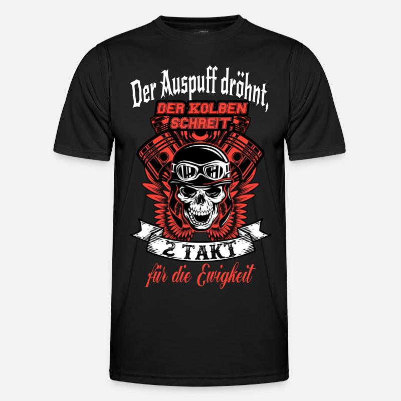 der Auspuff - Männer Funktions-T-Shirt - Schwarz