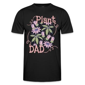 Plant-Dad, Plant-Daddy, Plantes, Drôle de dicton - T-shirt sport Homme - noir - Devant - AI Model Male 178 dark (178cm)