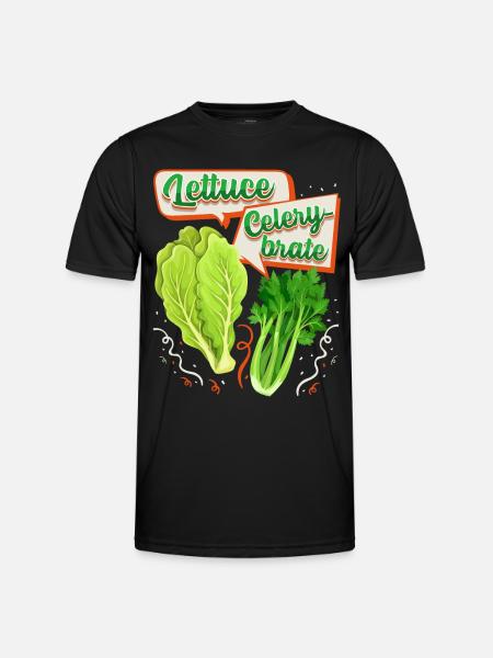 Selleri, salat sjovt ordsprog, ordspil - Funktionsshirt til herrer - sort