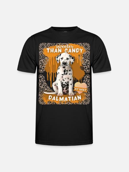 Dalmatian, dog, funny saying - Men's Functional T-Shirt - black