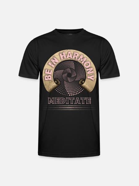 Meditation, Meditation, Harmony Harmony - Men's Functional T-Shirt - black