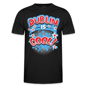 Dublin Dublin-Ireland Ireland, saying, Dublin-Design - Men's Functional T-Shirt - black - Front - AI Model Male 178 dark (178cm)