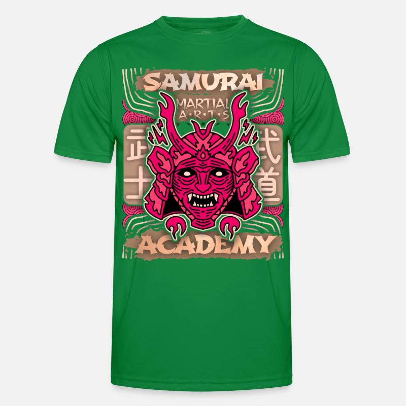 Japan Samurai-Krieger, Samurai-Academy Japan-Comic Männer Funktions-T-Shirt