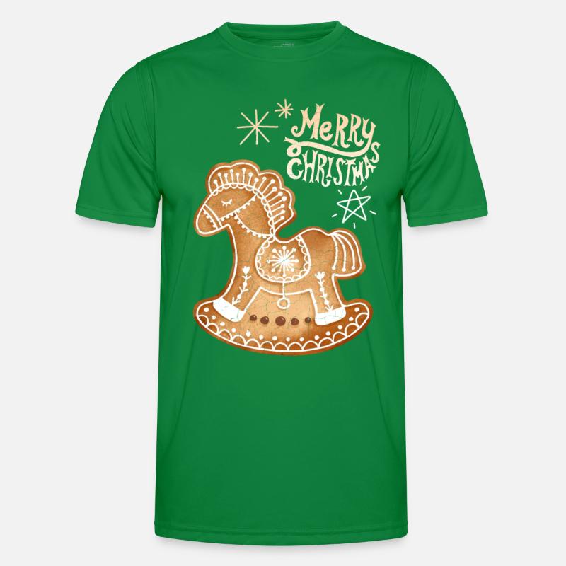 Gingerbread Cheval gingerbread-cheval Noël T-shirt sport Homme
