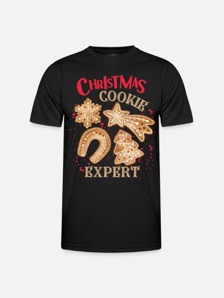 Christmas cookies, Christmas cookies, Gingerbread - Men's Functional T-Shirt - black
