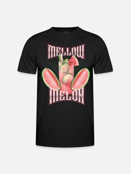 Melon,Watermelon, Melon cocktail, Saying - Men's Functional T-Shirt - black