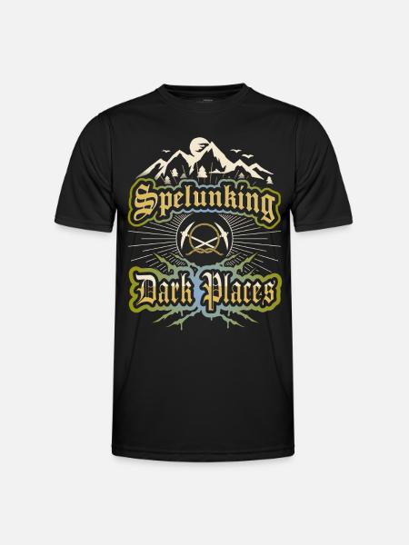 Dire pour les spéléologues, spéléologie, - T-shirt sport Homme - noir