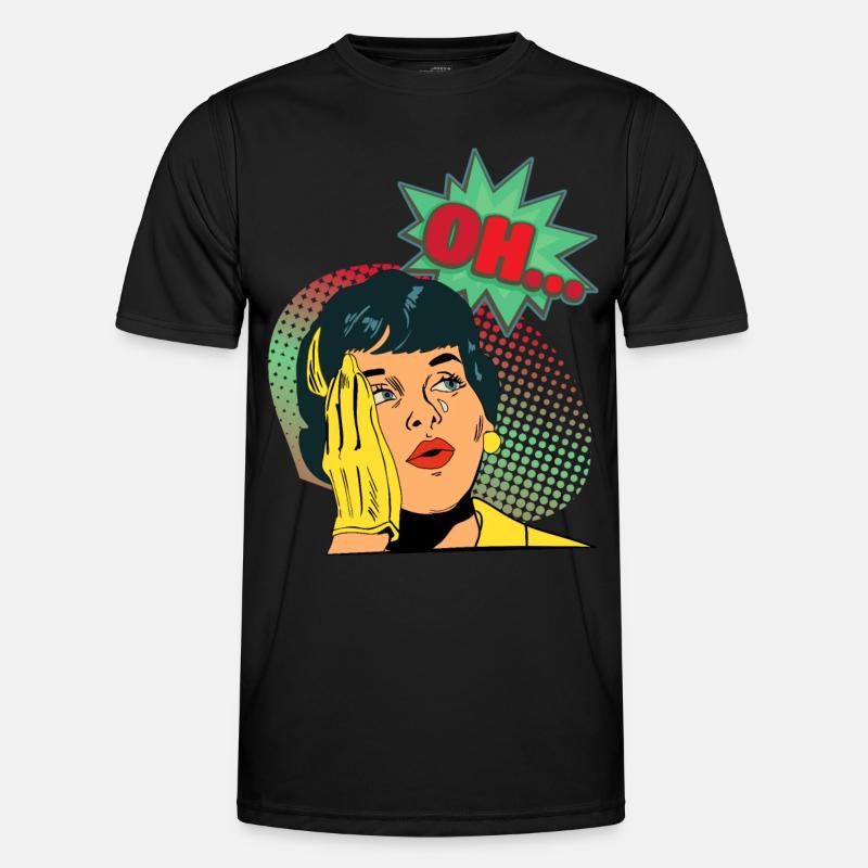 Comic, Comic-Strips, Mädchen, Crying-Girl, Spruch Männer Funktions-T-Shirt