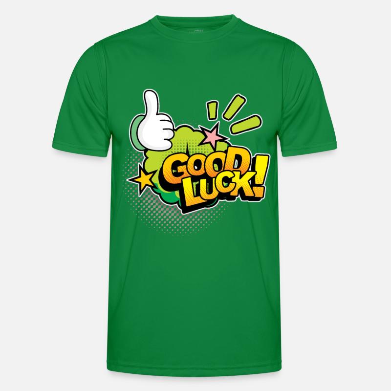 Good Luck Comic, Comic-Strips, Daumen nach oben Männer Funktions-T-Shirt