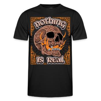 Skull Vintage Design Skull Skull Dicton - T-shirt sport Homme - noir - Devant - AI Model Male 178 dark (178cm)
