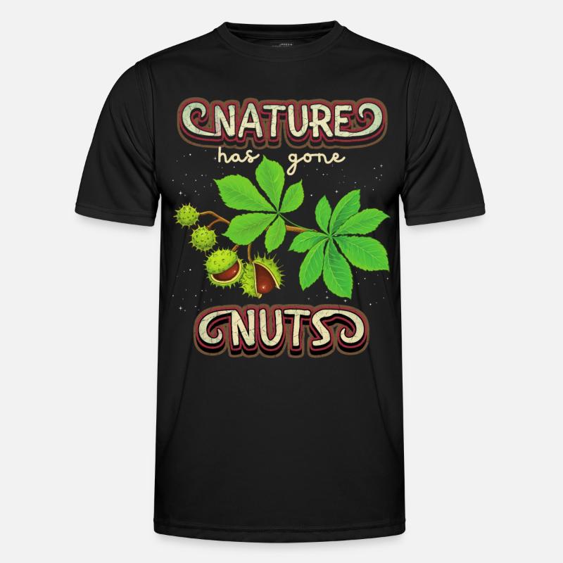 Herbst, Fall, Kastanien, Umweltschutz, Naturschutz Männer Funktions-T-Shirt