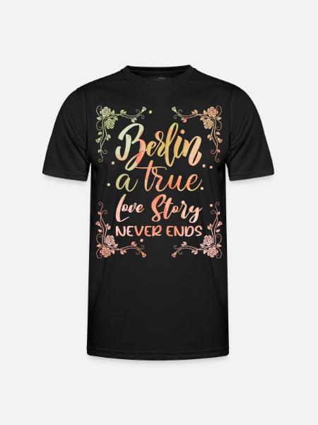 Berlin, Germany Capital, Berlin Saying - Men's Functional T-Shirt - black