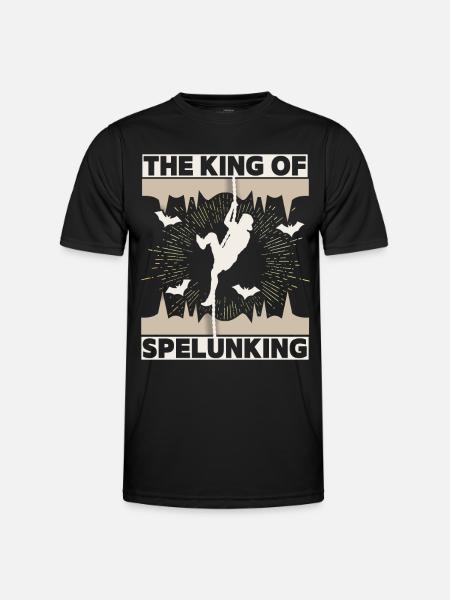 Spelunking, speleologist speleology, saying - Men's Functional T-Shirt - black