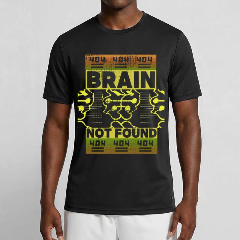 404-html error, Computer-Nerd, lustiger Spruch Männer Funktions-T-Shirt