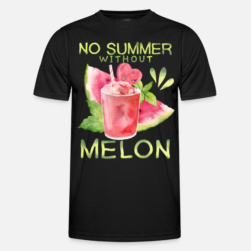 Melon, pastèque, été, drôle de dicton T-shirt sport Homme