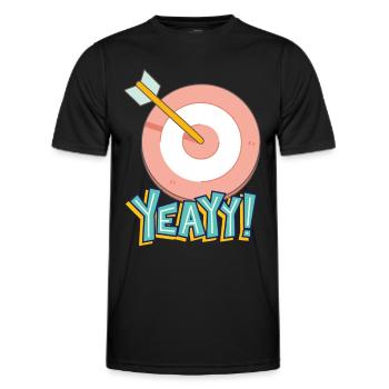 ye - Men's Functional T-Shirt - black - Front - AI Model Male 178 dark (178cm)