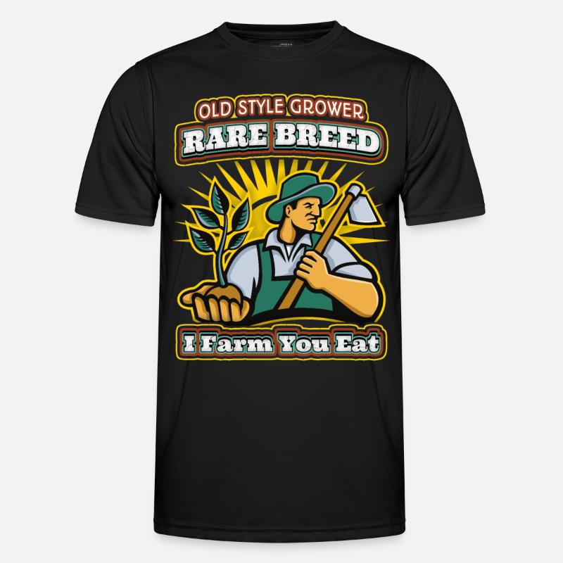 Konventioneller Ackerbau, Bauern, Farmer Spruch Männer Funktions-T-Shirt