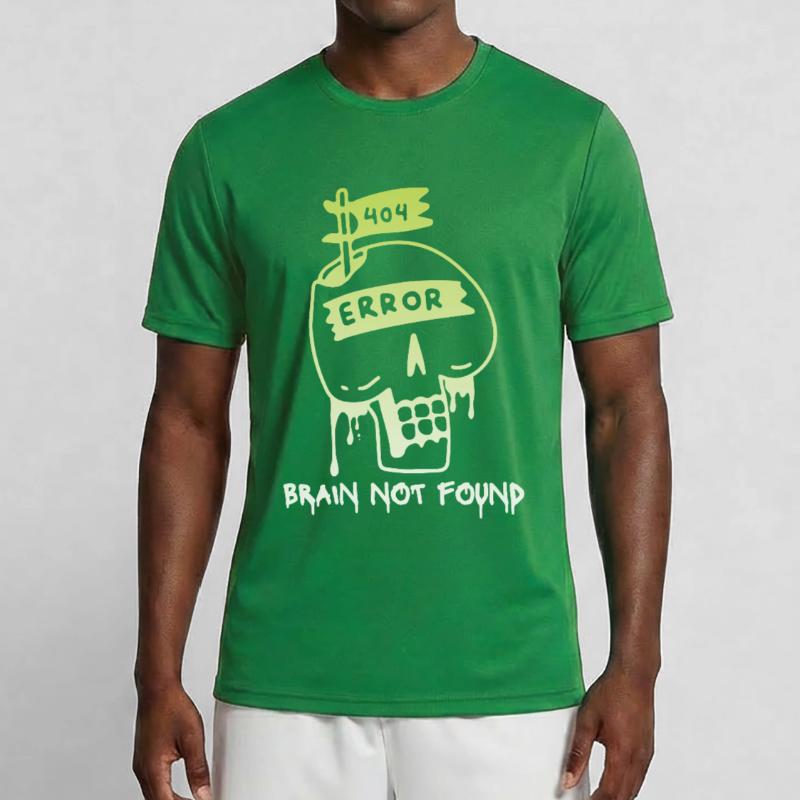 404-html error, Computer Nerd, No-Brain Saying Men's Functional T-Shirt