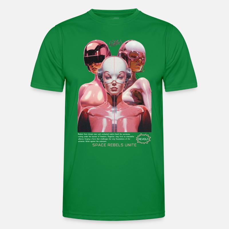 Weltraum Astronauten, Science Fiction Raumfahrer Männer Funktions-T-Shirt