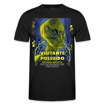 Alien Film Plakat, Aliens, Außerirdische - Männer Funktions-T-Shirt - Schwarz - Vorne - AI Model Male 178 dark (178cm)